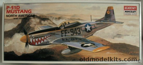 Academy 1/72 North American F-51D (P-51D) Mustang - ' Was That Too Fast'  12th FBSq 18th FBGr at Chinhae Korea Fall 1952, 1662 plastic model kit